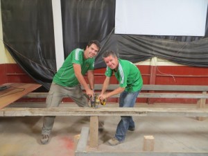 Podium kerk in de maak