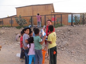 Na afloop van de kerk